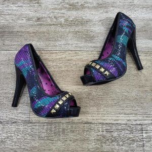 Iron Fist Ladies Debracorn Peep Toe Platform heels